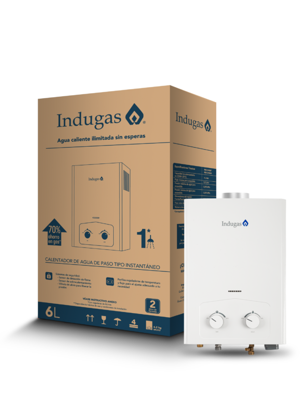 Calentador instantaneo 6L Mod. IND-CH06P - Imagen 2